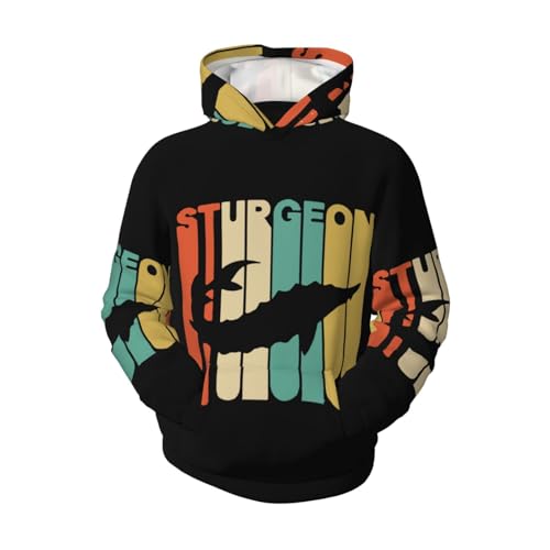 Sturgeon Boy, Girls Sports Shirt Youth Pullover Fashion Hooded Sweatshirt4