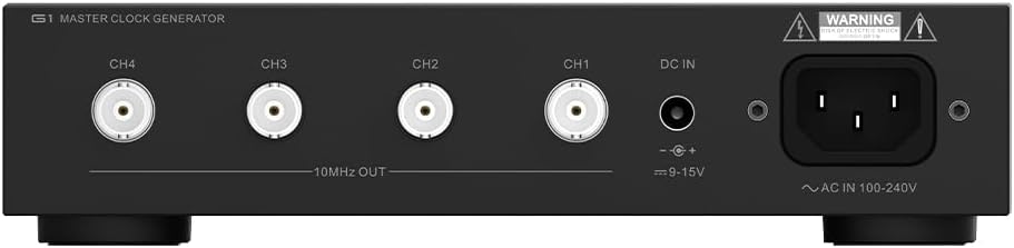 SMSL G1 First External Master Clock 10MHz digital audio SC-CUT OCXO Hi-Fi Audio Systems Output impedance adaptive for CD player/media player/DAC Multi Channel Drive, for D200/PL200T/T2/D2R/PA200 Black