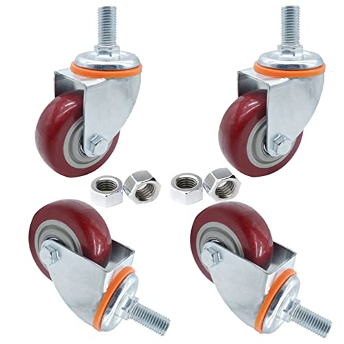 Roulettes pneumatiques anti-bruit M12 en caoutchouc pour réparer vos chariots instables