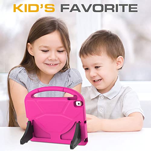 Image of Kids Case for iPad 9th /8th /7th Generation, iPad 10.2 Kids Case with Built-in Screen Protector, Durable Shockproof Handle Stand Protective Cover for iPad 10.2 Inch 2021 /2020 /2019, Pink