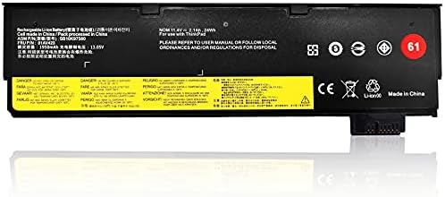 Wymisnit 01AV423 T470 T480 P52S 61 Battery for Lenovo ThinkPad P51S 01AV490 T570 T580 A475 A485 TP25 4X50M08810 01AV422 01AV424 01AV452 SB10K97579 SB10K97580 01AV425 4X50M08812 01AV427 3-Cell 24Wh