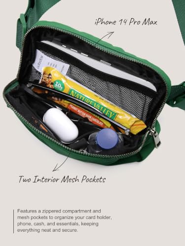 Image of ODODOS Unisex Mini Belt Bag with Adjustable Strap Small Fanny Pack for Workout Running Traveling Hiking, Forest