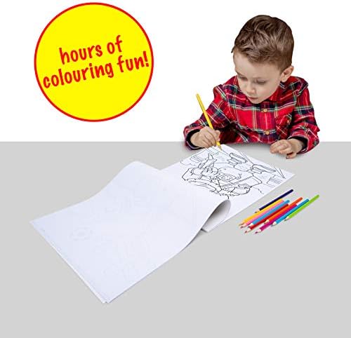 abeec Colouring Books for Children - A3 Colouring Books - A3 Paper for Colouring and Painting - Kids Colouring Books - Party Bag Fillers for Kids - Dinosaur Books for Children Age 3
