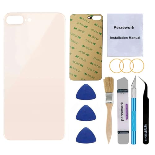 Perzework OEM Rear Back Glass iPhone 8 Plus Gold Kit