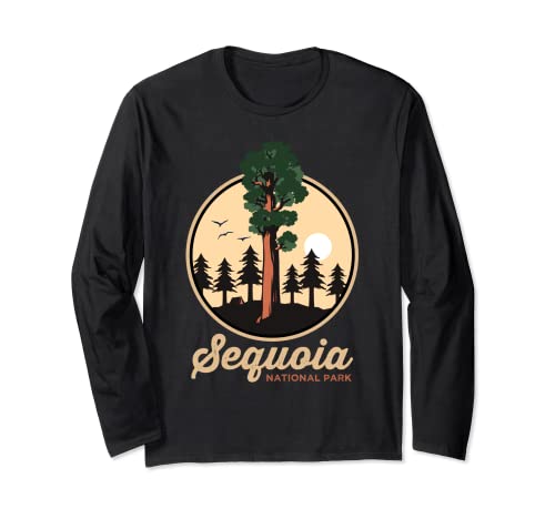 Sequoia Camisa, General Sherman Tree en el Parque Nacional Sequoia Manga Larga