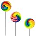 The Dreidel Company Rainbow Swirl Lollipop, Mixed Fruit Flavor, Individually Wrapped, 1.5
