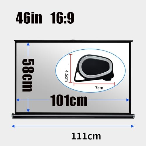 Pantalla de proyector portátil de 46 pulgadas 16:9 miniatura 7