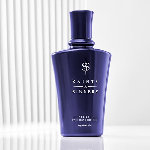 Saints & Sinners Velvet Divine Daily Conditioner for Dry, Moisture-Starved, Damaged Hair - Repair, Strengthen, Detangle & Eliminate Frizz.