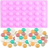 YIMINGMOLD 35 Cavity Mini Semi Sphere Candy Molds Semicircle Silicone Molds Semi Circular Mold For Candy Chocolate