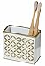 Diamond Lattice Bathroom Toothbrush Holder (4.5"x 2.2"x 4") – Family Brush Toothpaste Cup- Unique Partitioned Design- Holds Multiple Standard/Electric Toothbrushes- for Elegant Bath Shower Décor