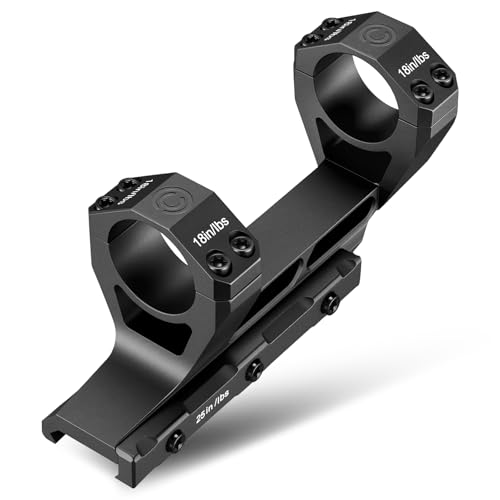 CVLIFE 1 inch Cantilever Scope Mount - Lightweight Aluminum Scope Mount One Piece Offset Dual Ring