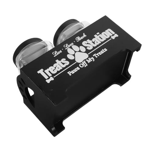 Abaodam 1 Set Wooden Pet Food Organizer Set Airtight Container for Dog Treats Natural Solid Storage Box Capacity for Home Use and Easy Organization of Pet Snacks