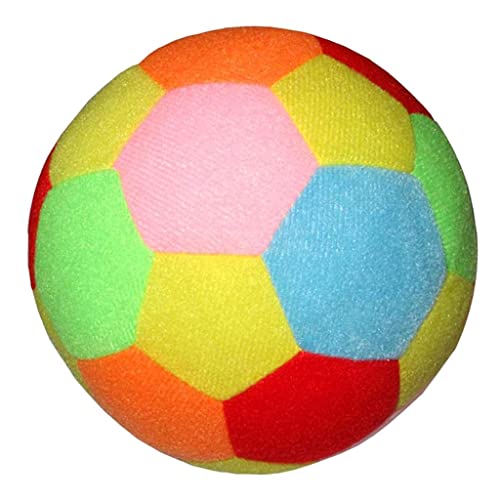 zalati Weicher Fußball Baumwolle Plüsch Indoor Outdoor Spielzeug - Mehrfarbig, 9,5 cm