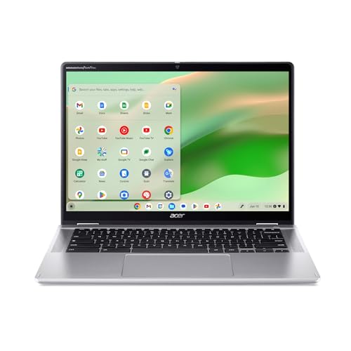 Acer Chromebook CP314-2HN-C4GZ, 14in FHD Touchscreen Laptop, 1920 x 1080, Intel N100, 8GB RAM, 128GB SSD eMMC, Convertible, Chrome OS
