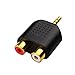 3.5mm Splitter to 2rca Adapter, 3.5mm Stereo to 2-RCA Male to Female Adapter (3.5mm-2RCA)