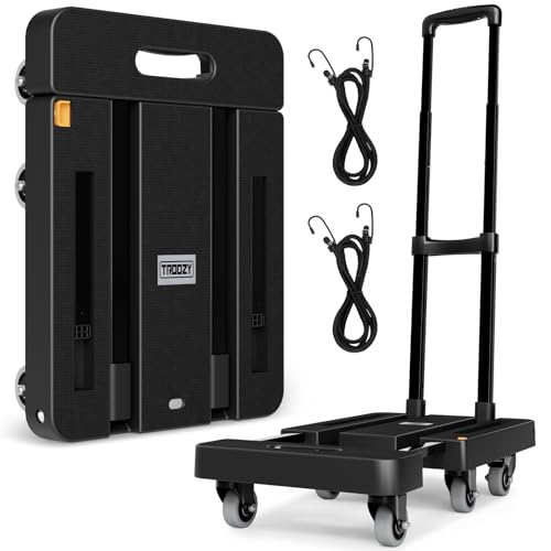 Troozy Carretilla Plegable con Frenos, Carro Plegable...