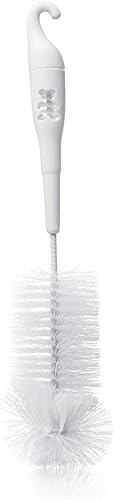Snookums Reusable Baby Bottle Cleaning Brush with Soft Bristles | Scrubber and Nipple Cleaner | Bottle Brush with Nipple Cleaner