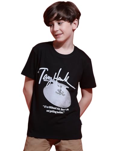 Image of Li'l Tomatoes Boys Cotton T-Shirt | Graphic Printed Half Sleeve Casual Summer Wear | Soft & Breathable | 9-16 Years