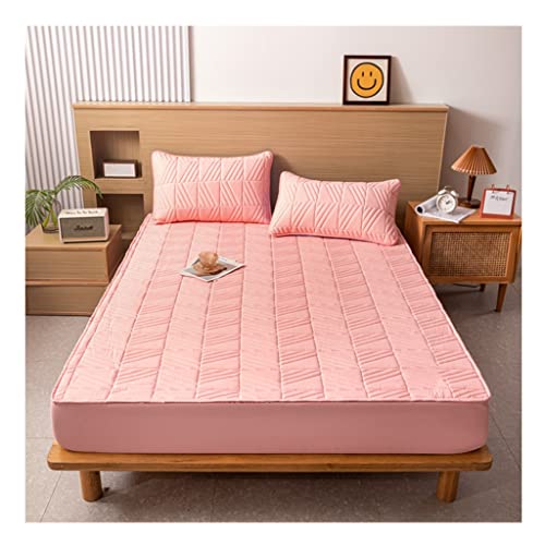 Genérico materasso Colchón Grueso de algodón Puro Funda Protectora Antideslizante para Las Cuatro Estaciones Ropa de Cama de Calidad de Hotel Star sábanas 100% lujosas de 80 Hilos Que se estiran hast