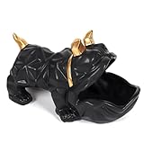 Matière : Céramique Paris Prix Statuette & Vide-Poche Bulldog 30cm Noir