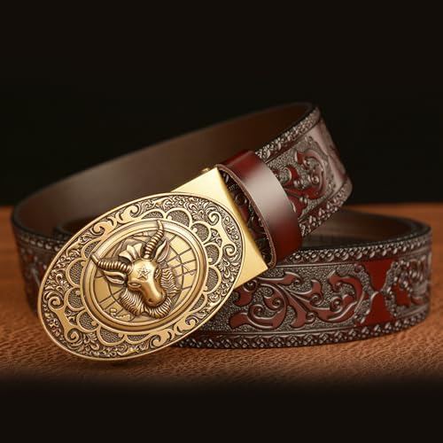 Men' Automatic Buckles Belt Elastic Leather Waistband Adjustable Waist Belt for Jeans and Casual3