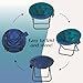 Urban Lifestyle Colorblock Micromink Saucer™ Chair with Black Legs, Teal/Blue