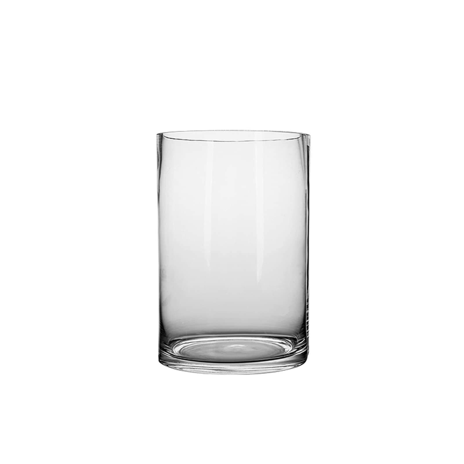 asdchZen Indoor Gardening Clear Glass Vase, Cylindrical Flower Hydroponic Vase Rose Flower Lily Decorative Vase,15 * 25CM
