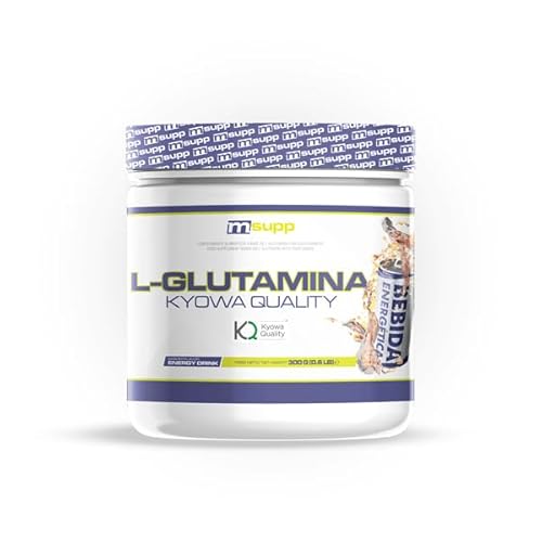 MM Supplements - Glutamina Kyowa en Polvo - 300 g - Ayuda al Desarrollo Muscular - Mejor Rendimiento Deportivo - Bote para 2 Meses - Sabor Bebida Energética