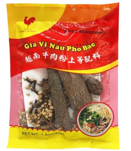 Cathay Pho Bac Spice Seasoning – Authentic Vietnamese Pho Soup Flavoring, Traditional Pho Spice Blend with Rich Aromatic Ingredients, Perfect for Homemade Pho Recipes, 1.5 oz Pack