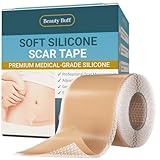 Silicone Scar Sheets, Silicone Scar Tape For Surgical Scars - Clinically Validated Technology Scar Removal Strips For Surgical, C-Section, Tummy Tuck, Keloid Scars - Reusable, Waterproof