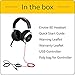 Jabra Evolve 80 UC Wired Headset Professional Telephone Headphones with Unrivalled Noise Cancellation for Calls and Music, Features World-Class Speakers and All Day Comfort