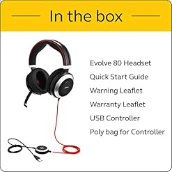 Jabra Evolve 80 MS Casque Circum-Aural Stereo Filaire – Casque Optimisé Microsoft Teams avec Suppression Active du Bruit… - Les Beatles, Paul McCartney, John Lennon, RIngo Starr, George Harrison Jabra Evolve 80 MS Casque Circum-Aural Stereo Filaire - Casque Optimisé Microsoft Teams avec Suppression Active du Bruit… – Image 6