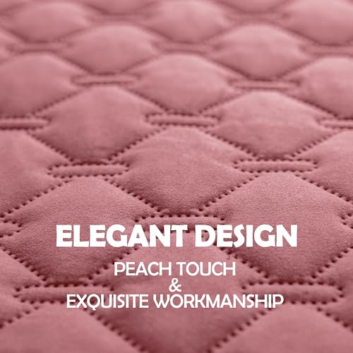 Image of gogobunny 3X Stronger Waterproof Pet Blanket, Scratch Proof Furniture Protector for Dogs Cats, Reversible Cover 30x80 Inch, Dark Pink /Light Pink