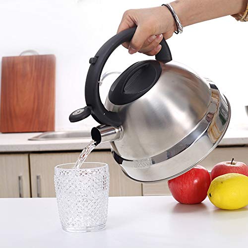 Bouilloire à sifflet compatible gaz et induction à ébullition rapide - 5
