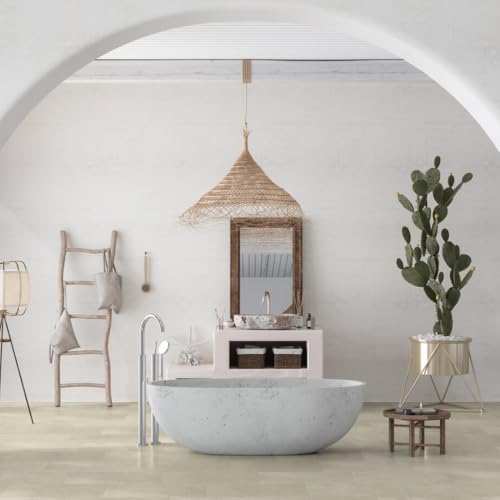 GERFLOR Dalle clipsable de sol PVC sous-couche intégrée effet pierre sandy stone Senso Premium Rigid Acoustic