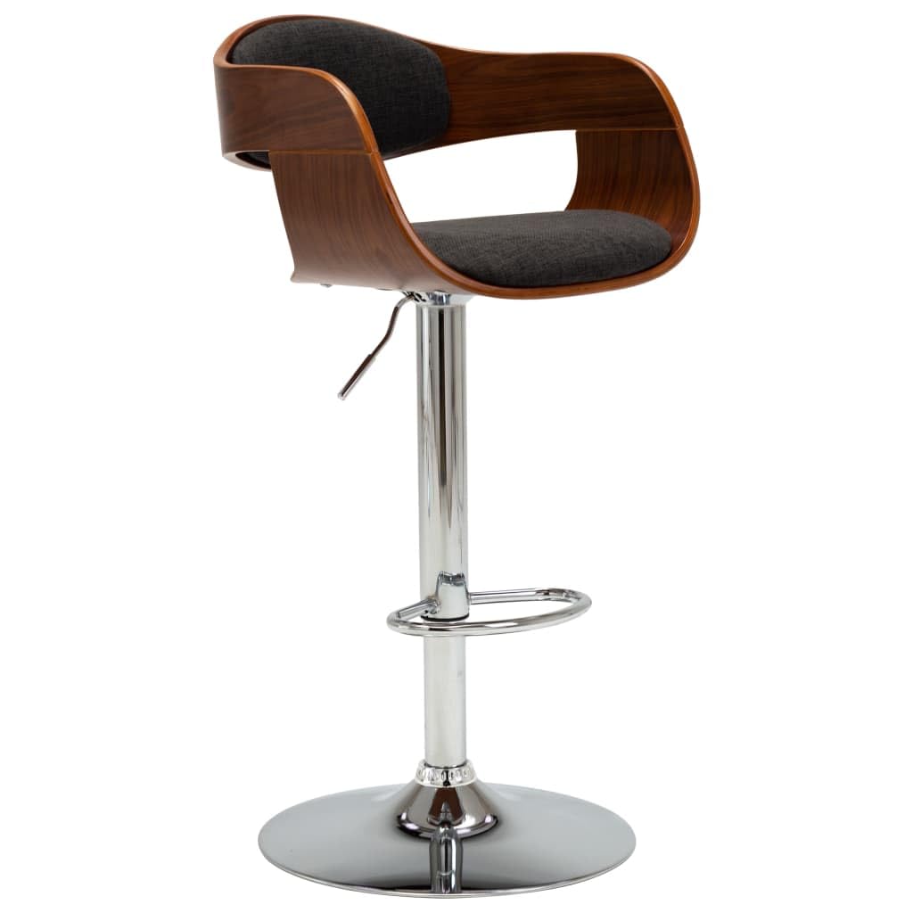Tabouret de bar réglable et chaise haute design en bois courbé pour cuisine