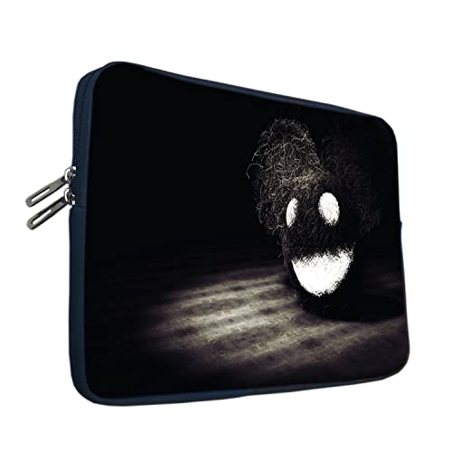 Image of TheSkinMantra Chain Laptop Sleeve Bag Compatible with Laptop /Macbooks /Chrombook /Notebook /Zbook (11.6 Inch (Chain), Black and White Smile)