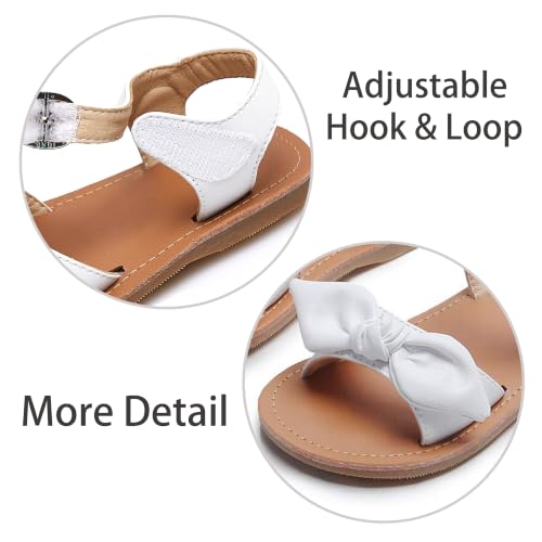 Image of ESTINE Toddler /Little Kid Girls Bow Open Toe Flat Evening Dress Sandals
