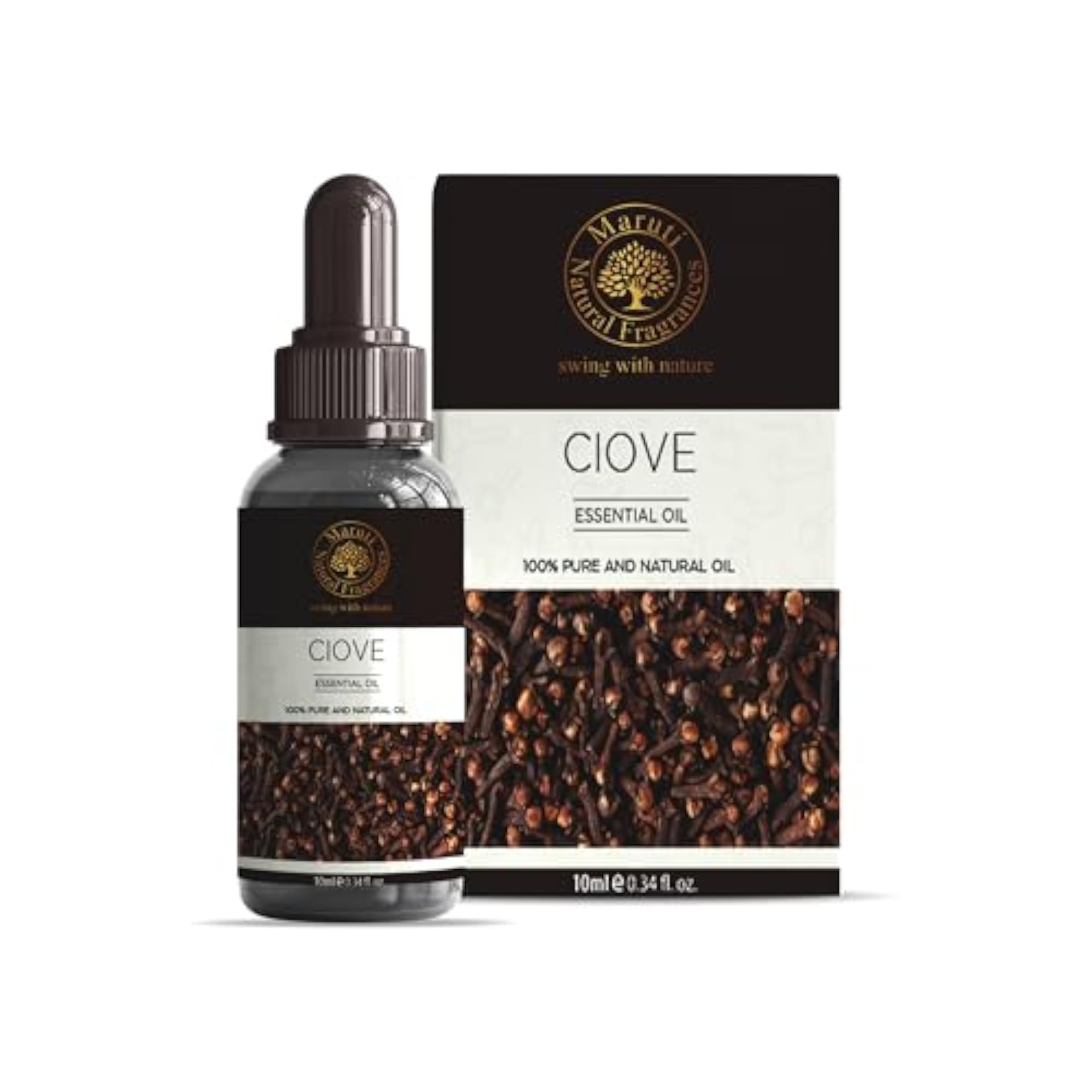 Clove Essential Oil, 100% Natural & Pure for Aromatherapy