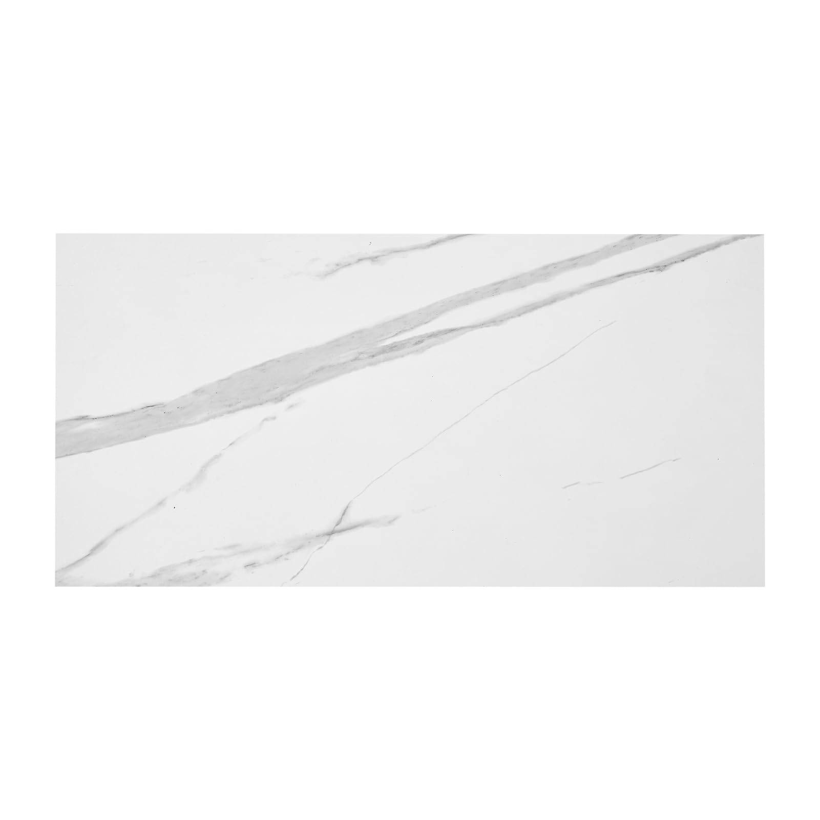 INMOZATA 5m²/28psc Floor Tiles Self Adhesive Vinyl Flooring Peel and Stick Floor Tiles Vinyl Floor Tiles 2.0mm 60X30cm Waterproof for Bedroom Office Floor Plank(Marble White)