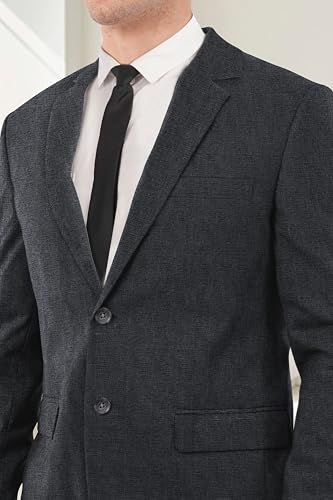 Image of SaintX Men's Premium Formal Blazer || Stretchable Triple Blend Fabric || Slim Fit || Fully Lined || Versatile Stylish Coat for Men || Professional Jacket || All Purpose