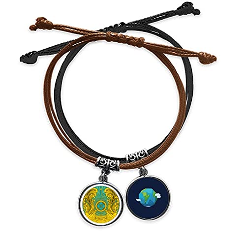 Pulsera de Kazajstán de cuero duradero para evitar alergias en la piel