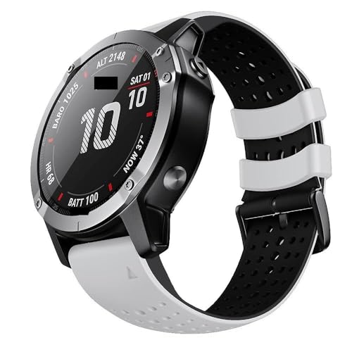 Bracelet 26mm Fenix 5X silicone pour sport outdoor et rando