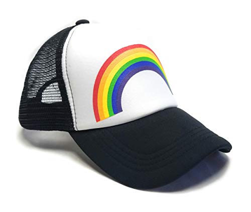 Rainbow Pride Foam Trucker Hat (Black)