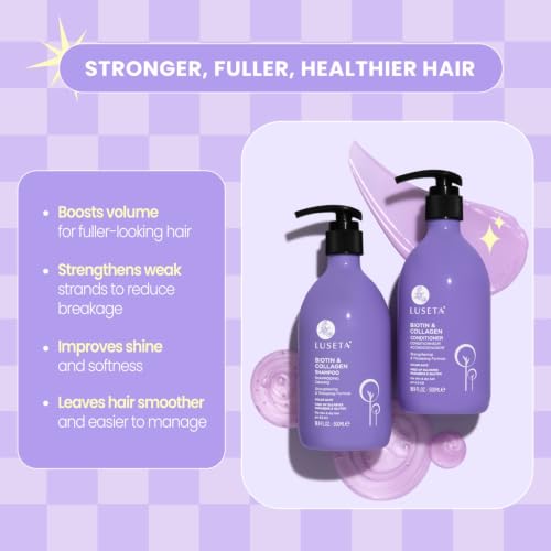 Image of Luseta Biotin Shampoo and Conditioner Set, Thickening for Thinning Hair