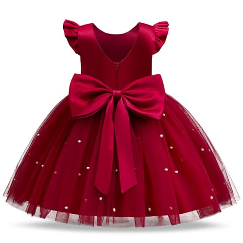 Vestido de fiesta de niñas exclusivo con sutil lazo trasero 4