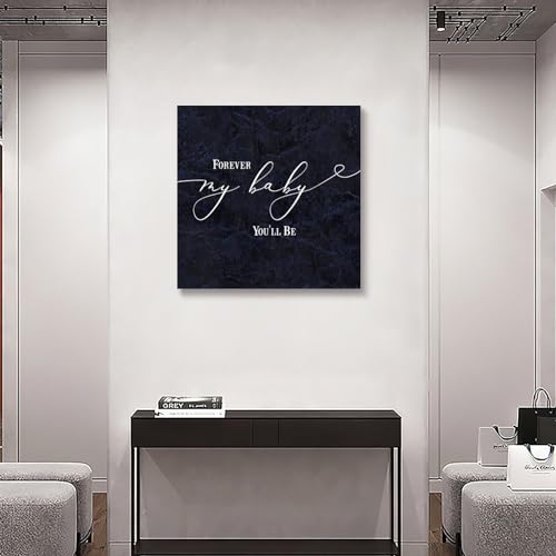 Lienzo impreso Forever My Baby, arte cristiano y motivacional para decorar el cuarto de tu bebé 6