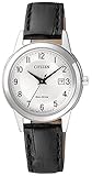 0 Chrono Solaruhr Citizen Eco-Drive Sports Damenuhr Armbanduhr mit Lederarmband FE1081-08A