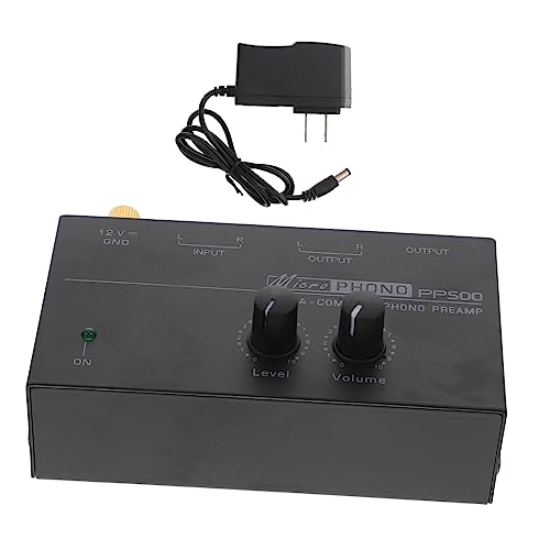 OSALADI Turntable Preamp Record Player Tube Preamp High Fidelity Stereo Inputs Volume Control Us Plug