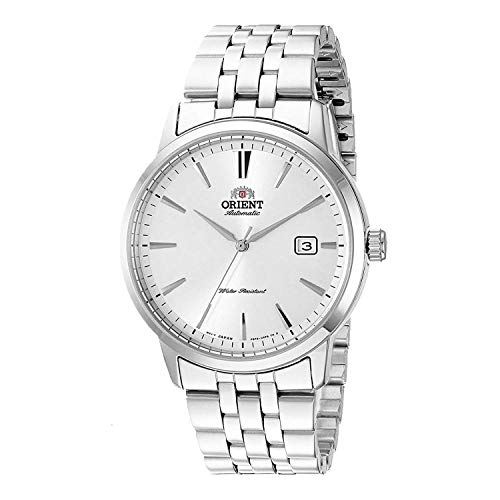Orient Men's Symphony III Japanese Automatic Dress Watch with Stainless Steel Strap, Silver, 22 (Model: RA-AC0F02S10A)
